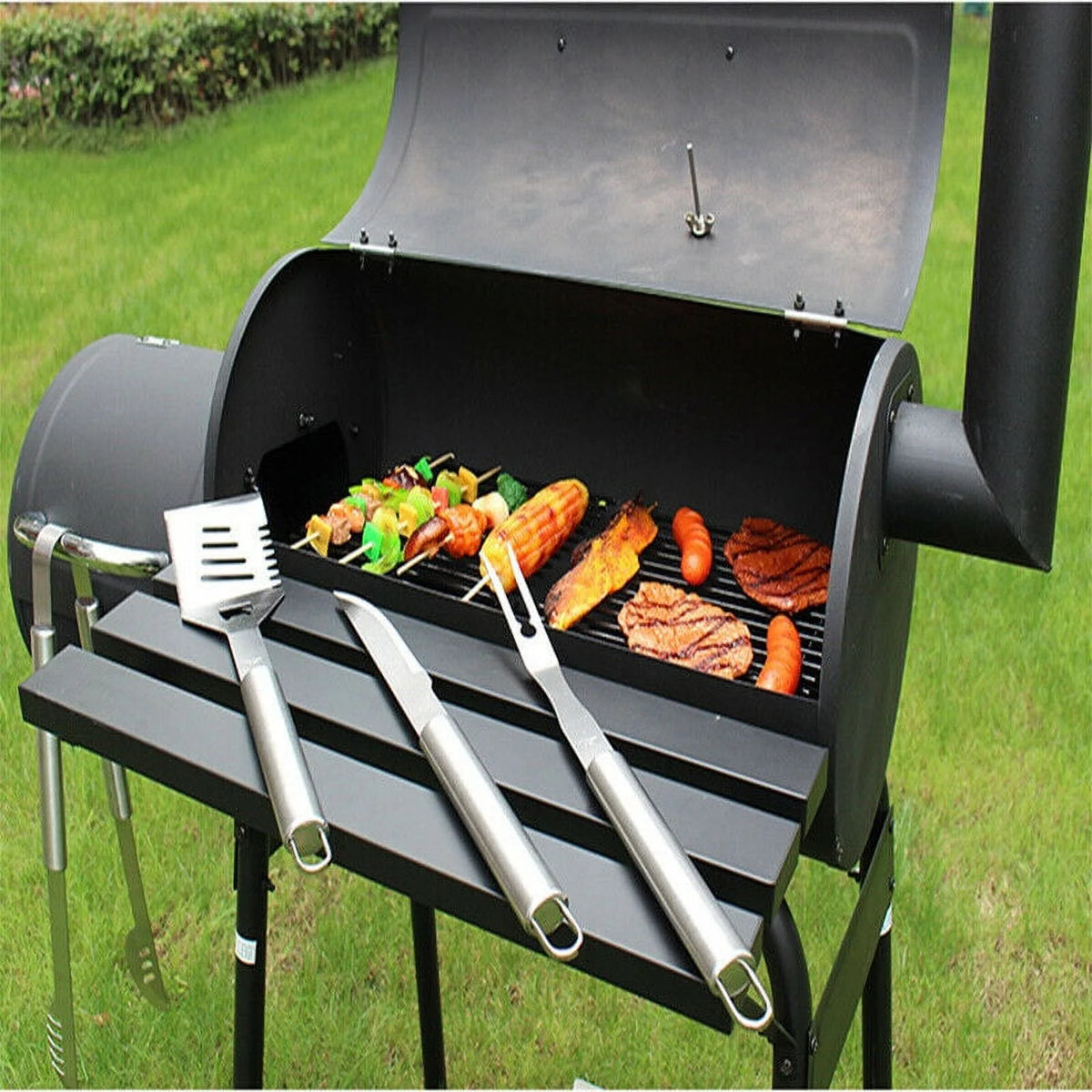 30" BBQ Charcoal Grill Smoker with Cover Z332
