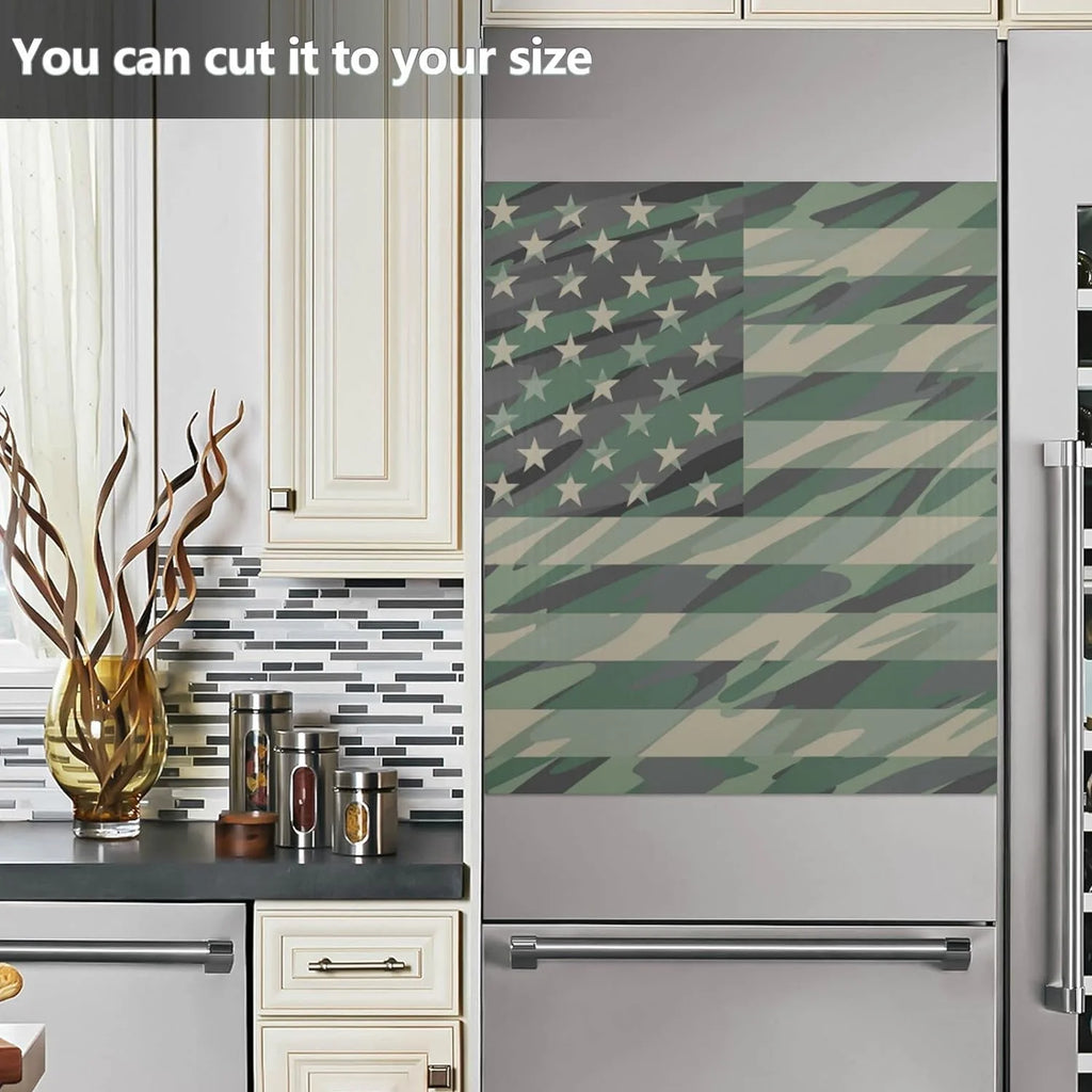 Military Camouflage American Flag Dishwasher Magnet Cover 23" x 26" G54736