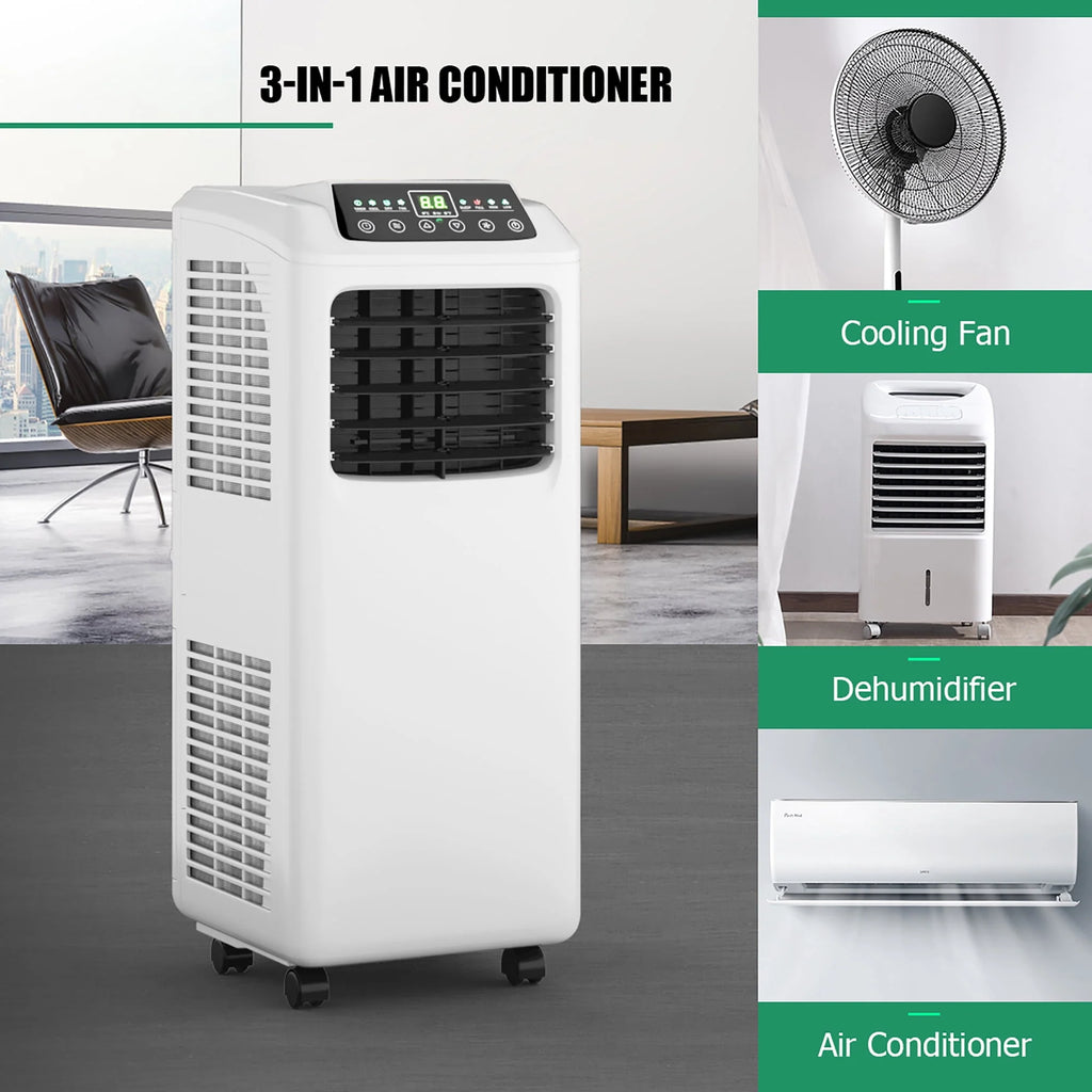 5500 BTU 3-in-1 Portable Air Conditioner with Dehumidifier and Window Kit B45461