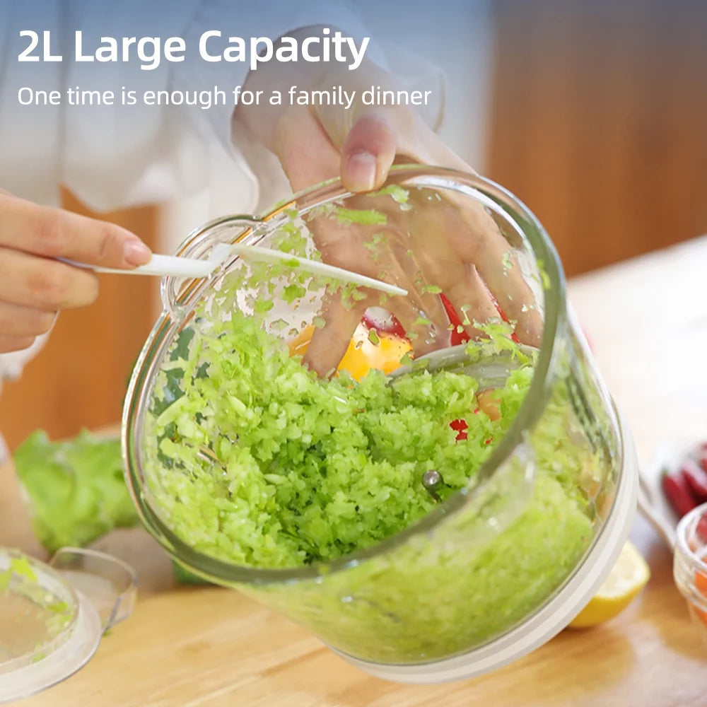 Electric Meat Grinder 2L Thickened Glass 300W Y393031