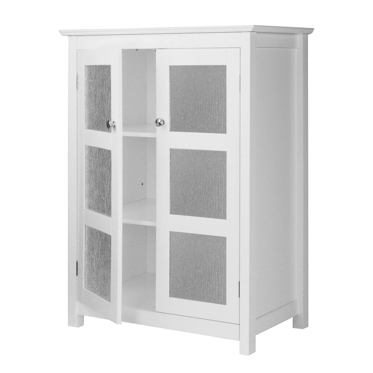 White Bathroom Floor Cabinet V78070