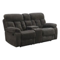 Dark Gray Tufted Dual Recliner Loveseat Q206