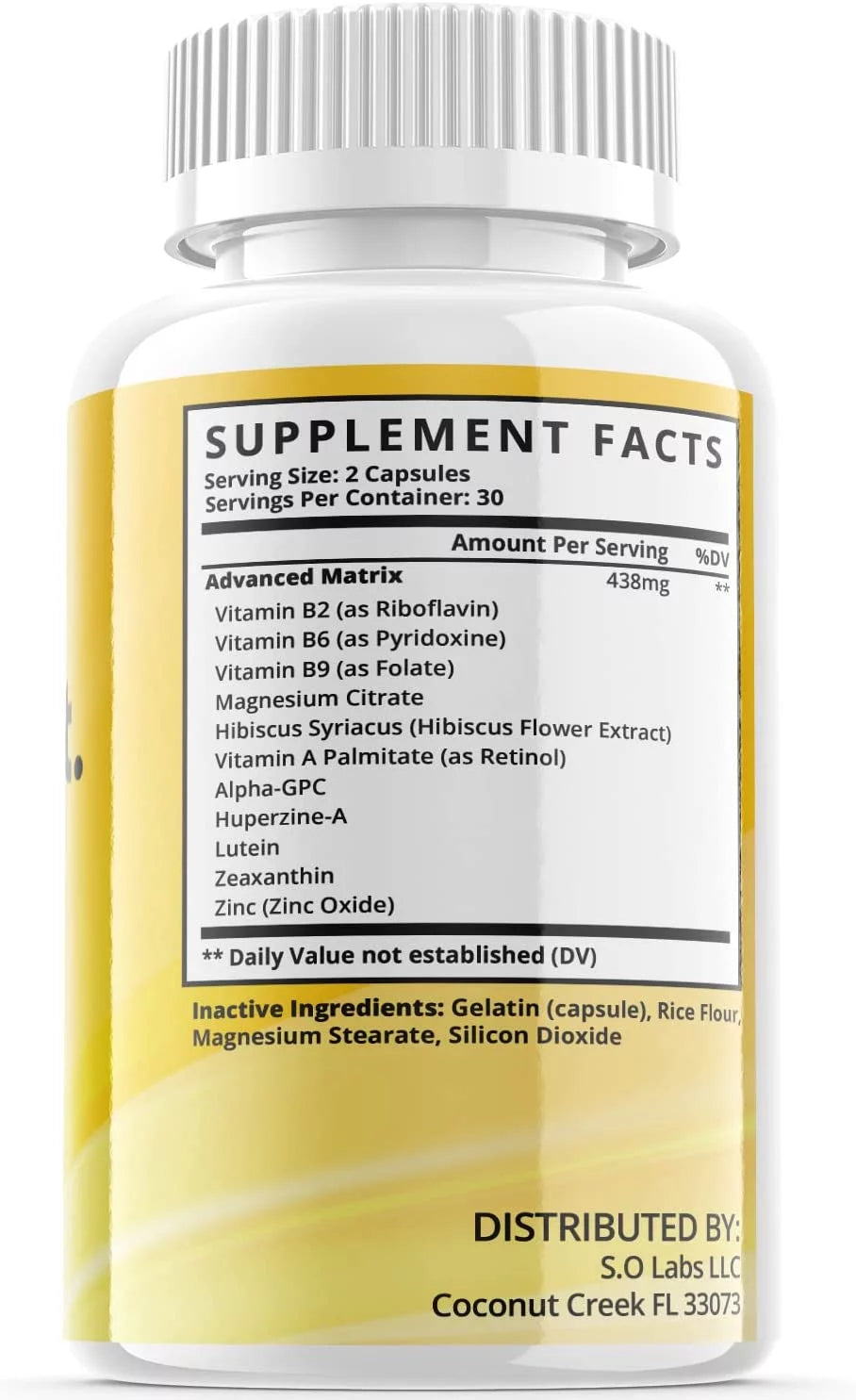 3 Pack 180 Capsules Dietary Supplement L1404