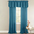 Peacock Curtain Panel Set with Tiebacks J3276