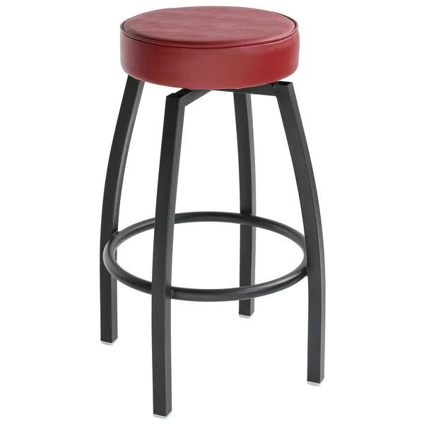 Black Backless Swivel Barstool C635442