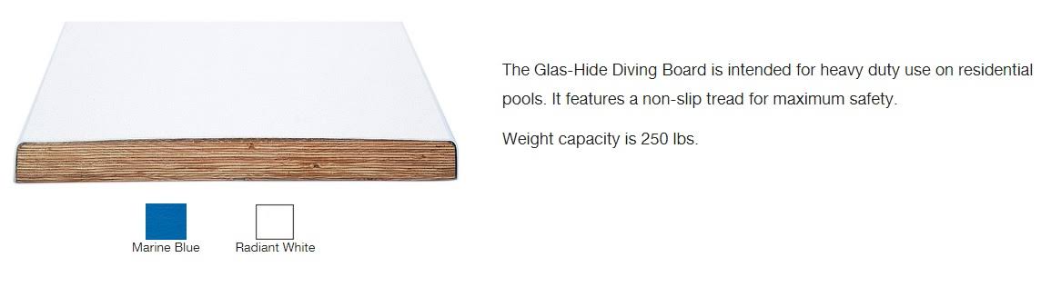 8 foot Marine Blue Diving Board T850