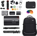 AD100Pro Round Head Accessories Kit with Battery, Umbrella, Carrying Bag, Light Stand X242