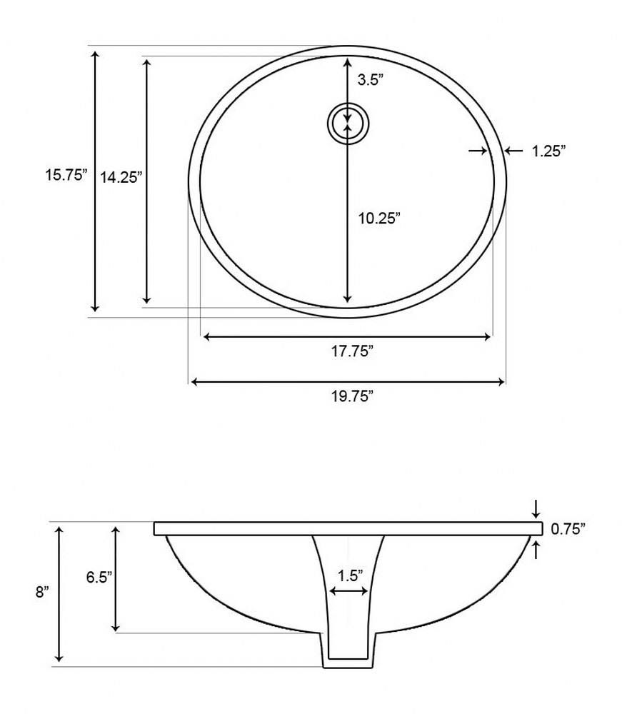 19.75 in. Oval Undermount Sink Set in Biscuit M777473