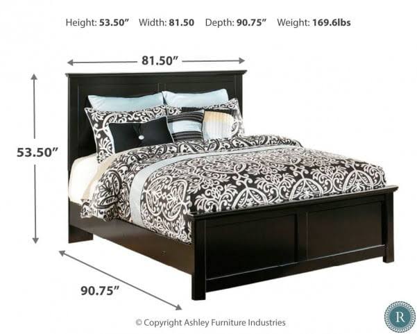 Black King California King Panel Headboard Y9424