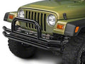 Gloss Black Double Tubular Front Bumper N9962