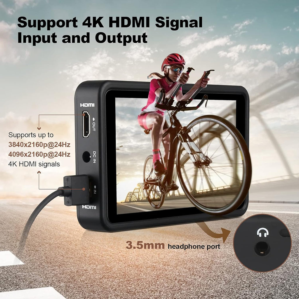 5.5 inch Touch Screen Camera Monitor 1920x1080 IPS 4K B7408