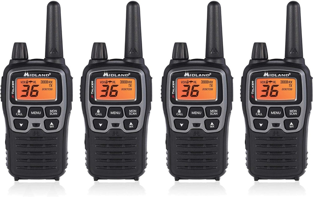 36 Channel FRS Two-Way Radio Walkie Talkie Black/Silver M561