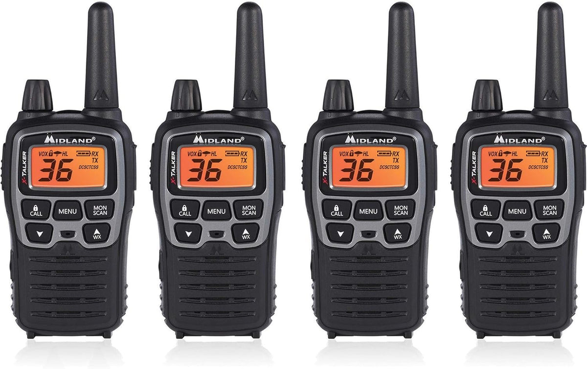 36 Channel FRS Two-Way Radio Walkie Talkie Black/Silver M561