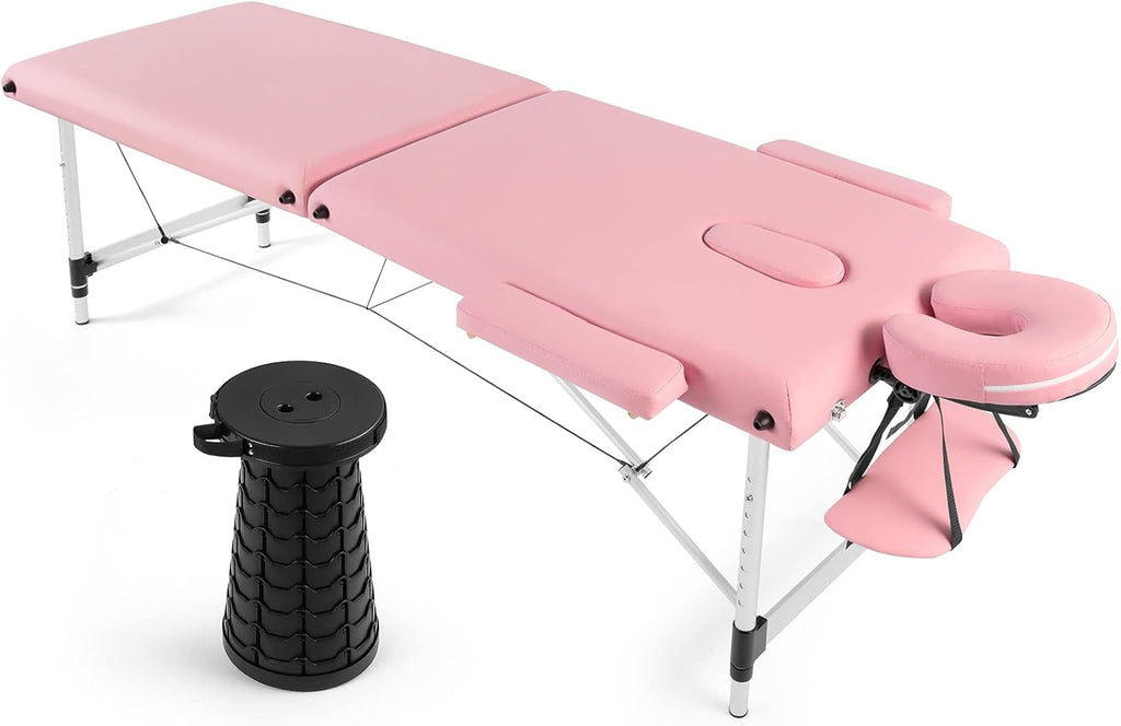 Black Adjustable Massage Table with Carrying Bag C6730