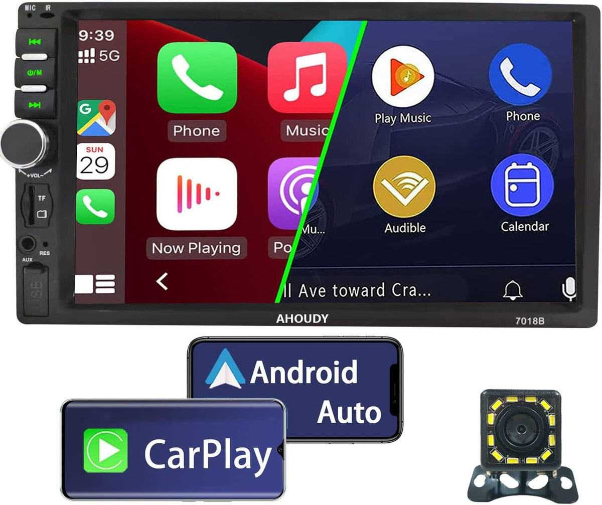 Double Din Car Stereo with Bluetooth and Backup Camera P658