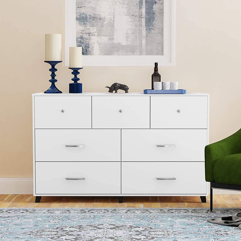 Black 6 Drawer Wood Dresser N48990