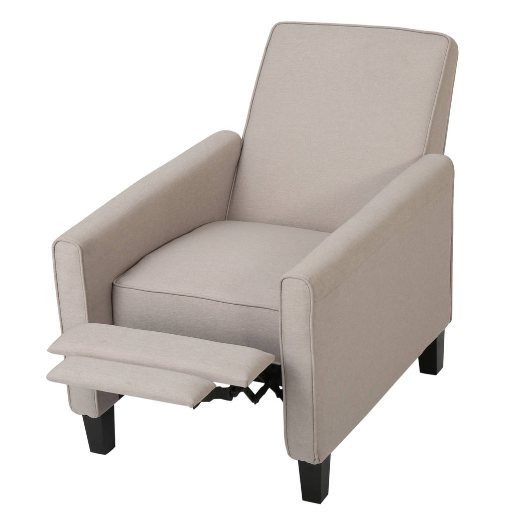 Navy Blue Fabric Recliner Set of 2 U6354