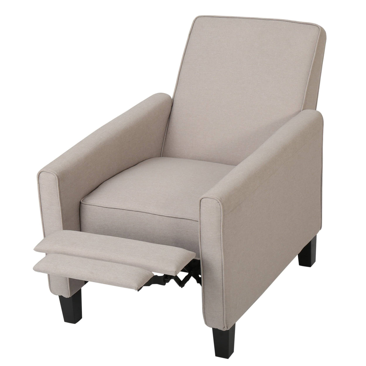 Navy Blue Fabric Recliner Set of 2 U6354