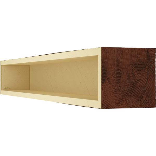 Rough Sawn Faux Wood Fireplace Mantel O808045