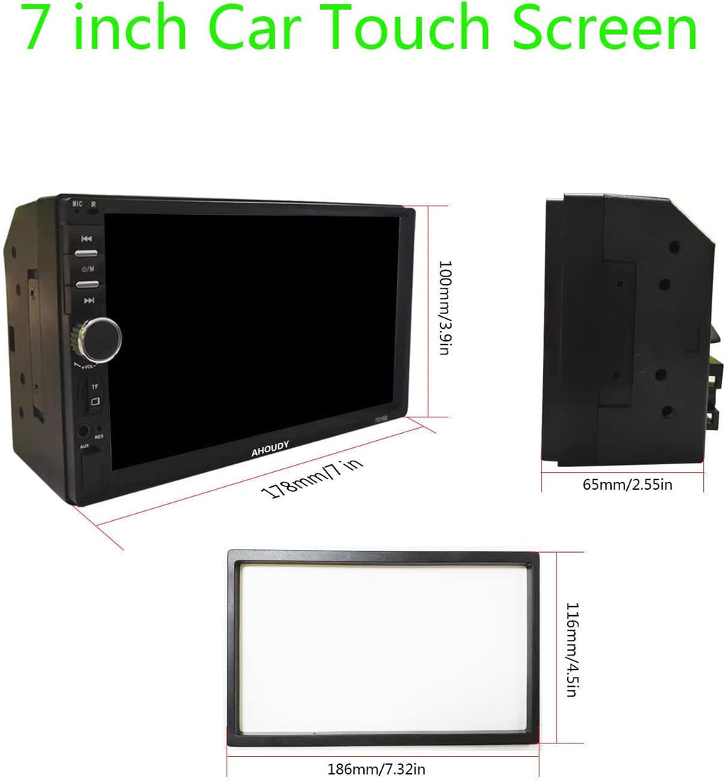 Double Din Car Stereo with Bluetooth and Backup Camera P658