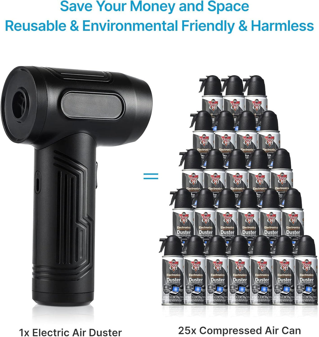 Cordless Air Duster Portable Air Blower 50000 RPM Rechargeable E969914