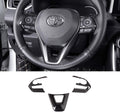 ABS Carbon Fiber Steering Wheel Cover Trim 3pcs O166