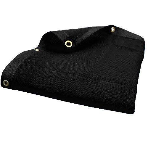 Black Heavy Duty Mesh Tarp Sun Shade U72737