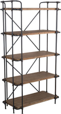 5-Shelf Solid Wood Bookcase A131