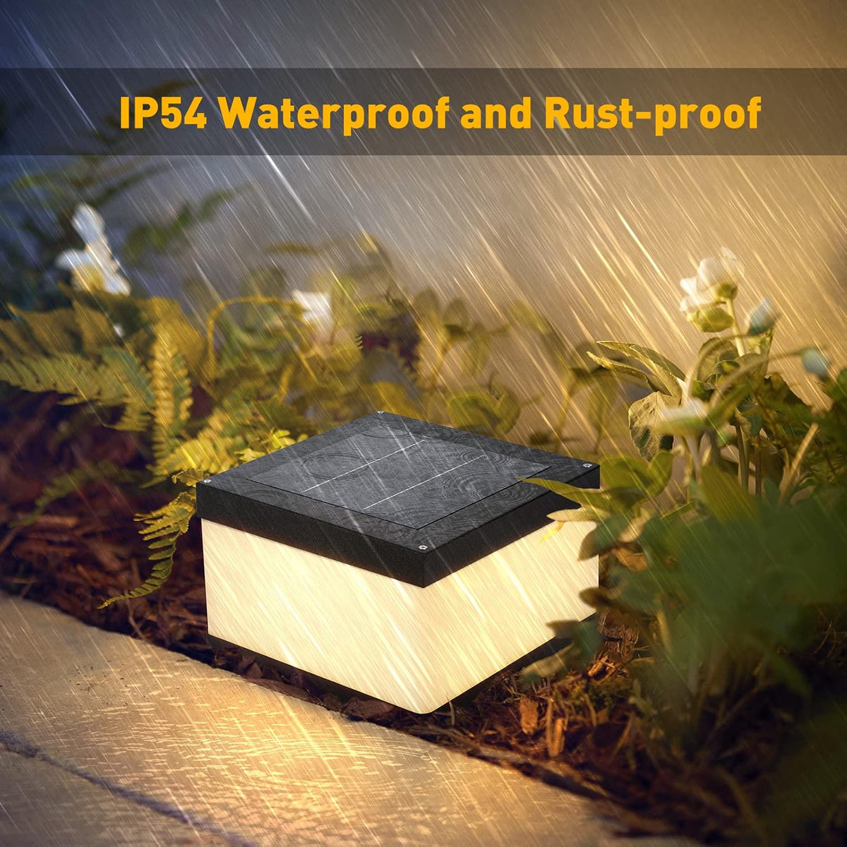 Outdoor Solar Post Cap Light N636268