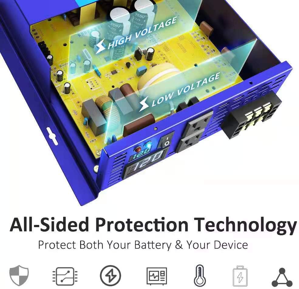 4000 Watt Pure Sine Wave Inverter 36V DC to 120V AC B64499