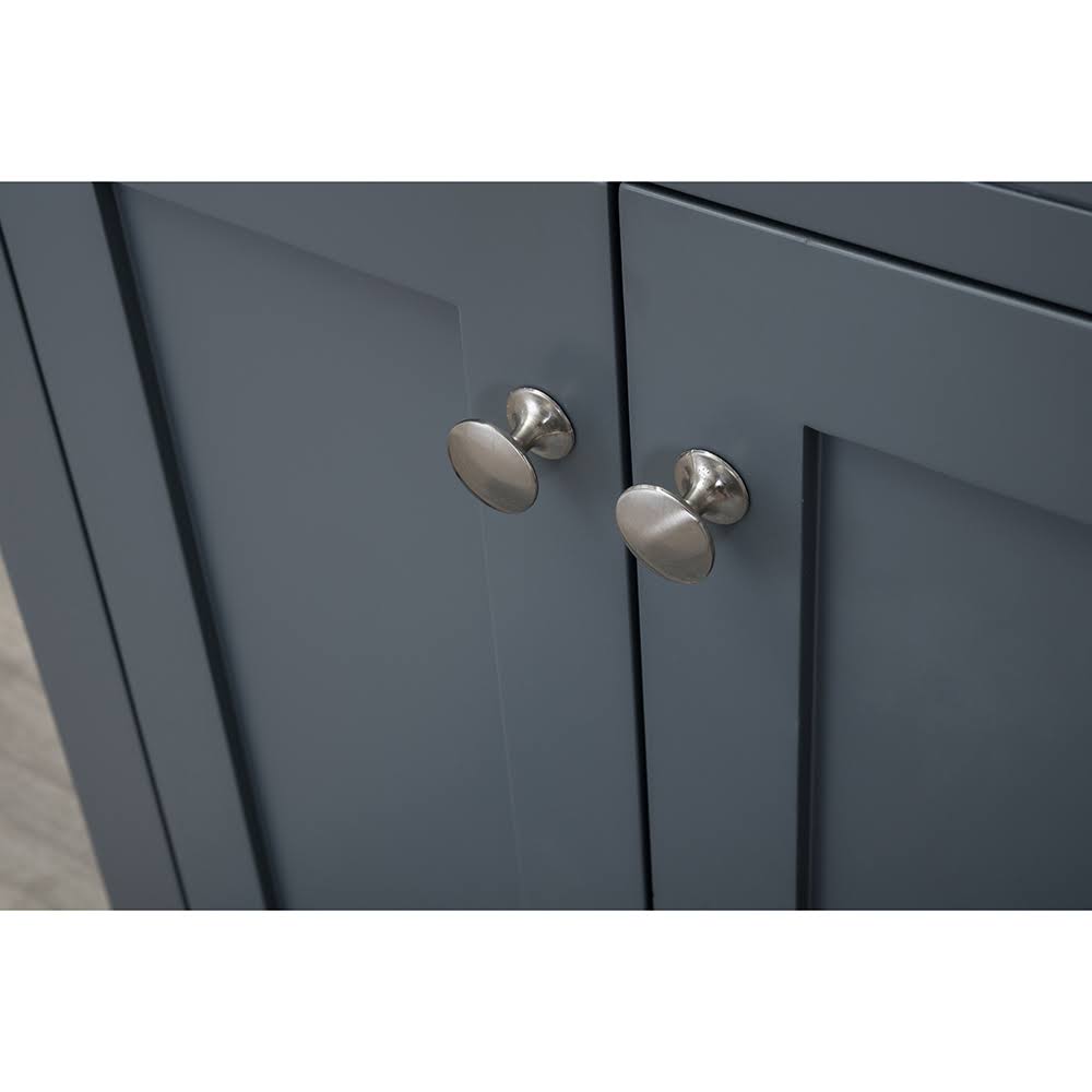 24 in. Single Gray Bathroom Vanity with Carrera Marble Top C591