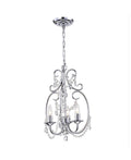 3-Light Chrome Candelabra Pendant J23447