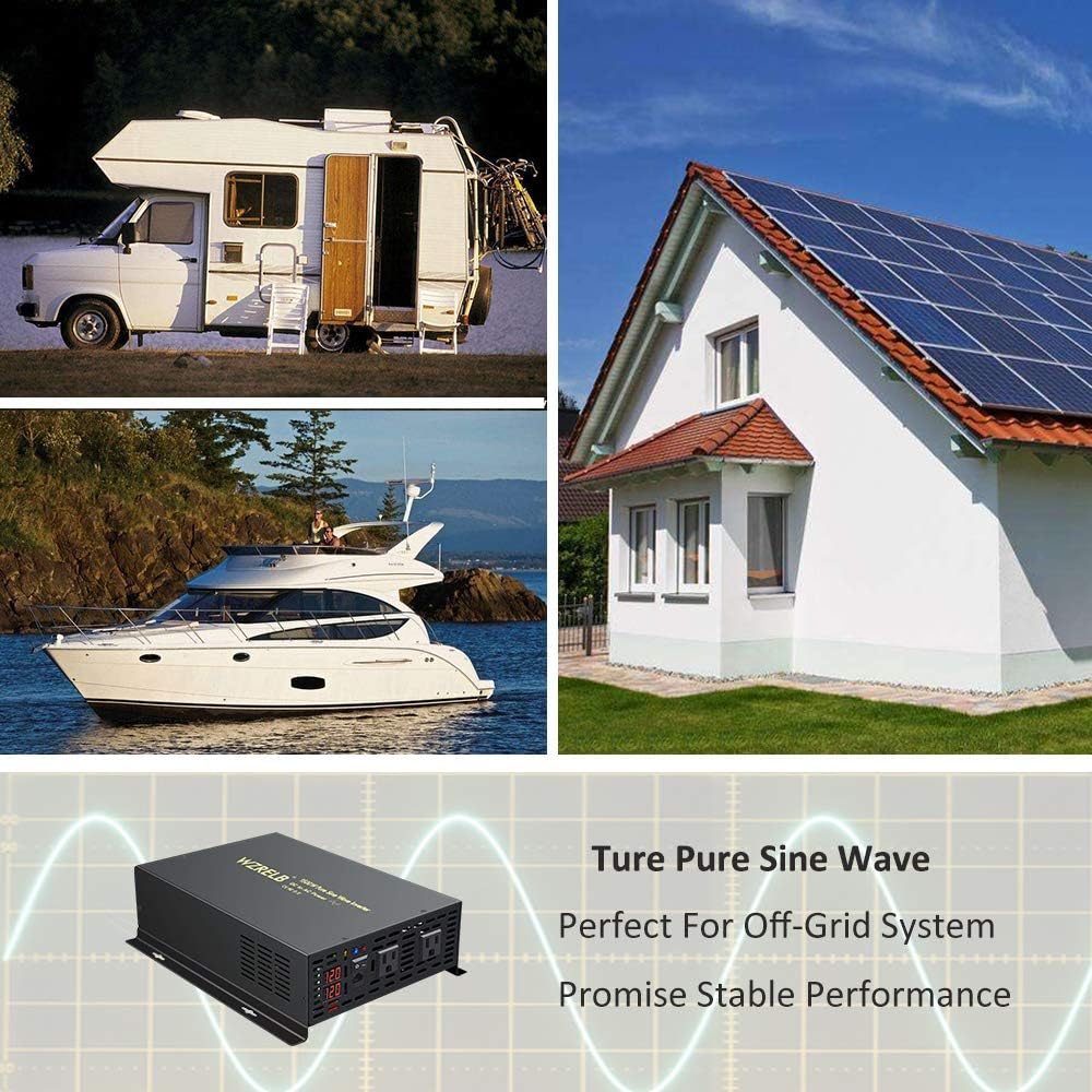 1500W 48V Pure Sine Wave Power Inverter with Remote Controller F78755