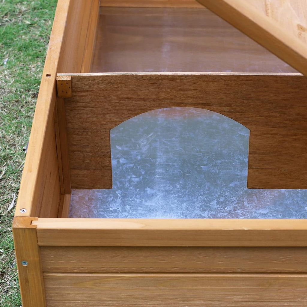 Wooden Tortoise House with Removable Bottom V906219