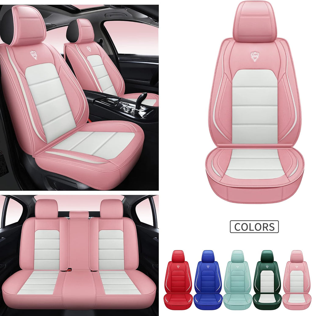 Blue Synthetic Leather Car Seat Cover Set T71129