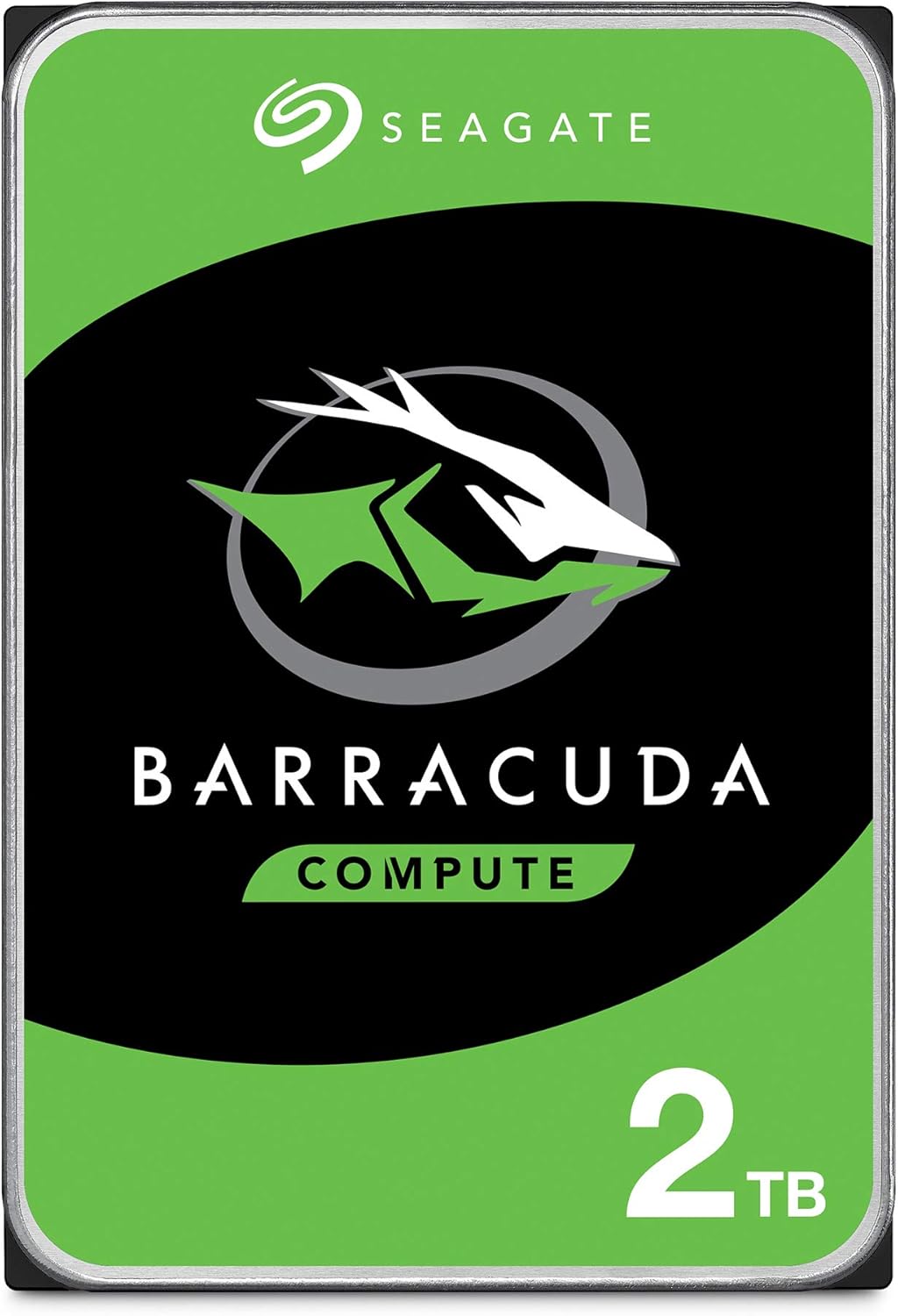 White Mid-Tower Tempered Glass Case & 2TB 3.5 Inch Internal Hard Drive U328417