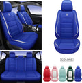 Blue Synthetic Leather Car Seat Cover Set T71129