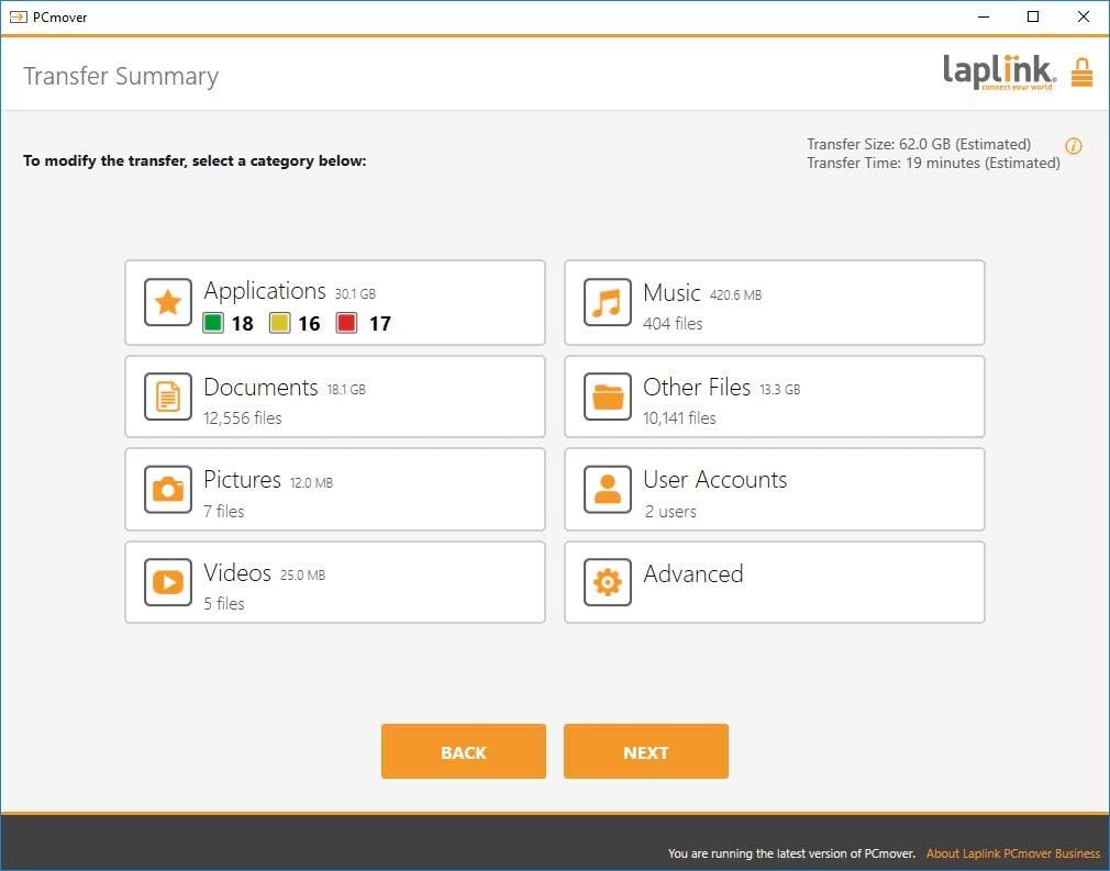 PC to PC Migration Software 5 Use License A19052
