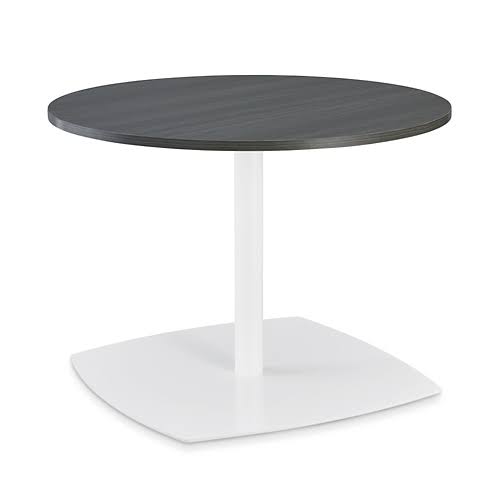 Round Caf Table 42 inch Diameter Gray Table Top/White Base G33440