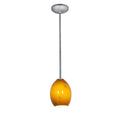 1-Light Brushed Steel Pendant C384762