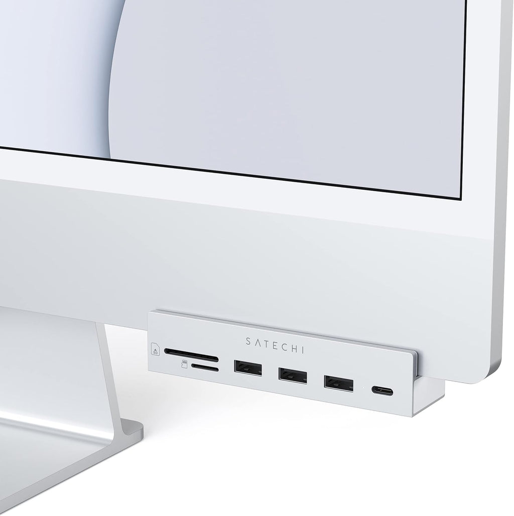 USB-C Clamp Hub with USB-C Data Port, USB-A 3.0 Data, Micro/SD Card Reader P5373