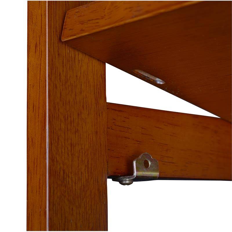 34 in. Square Folding Bookcase with Fabric Bins W87302
