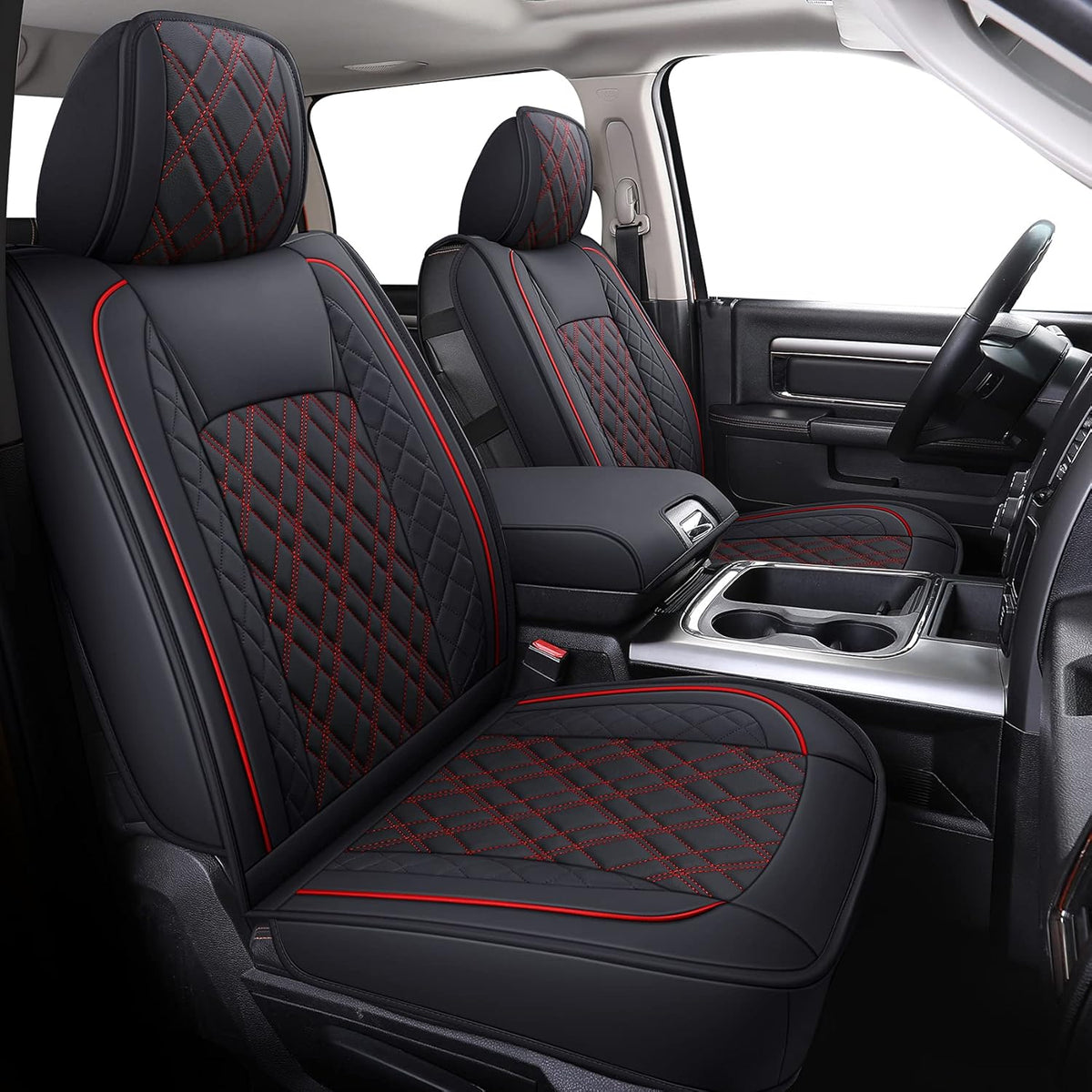 Faux Leather Seat Covers Full Set N7056