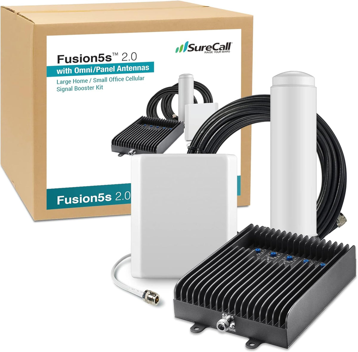 Cell Phone Signal Booster up to 10000 sq ft Omni Antennas 4G/5G Multi-User G728747
