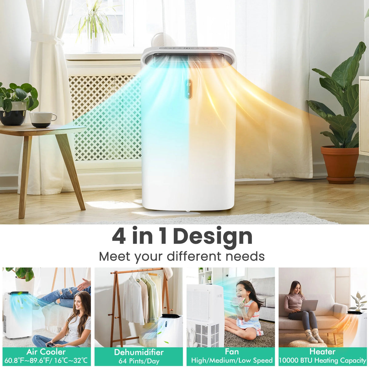12000 BTU Portable Air Conditioner W6059