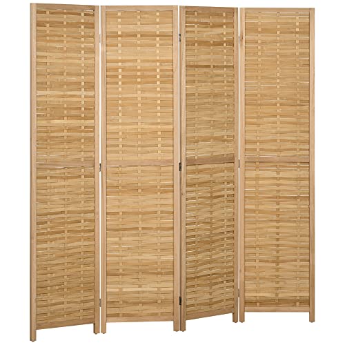 3 Panel 5.5' Tall Bamboo Folding Room Divider T82222