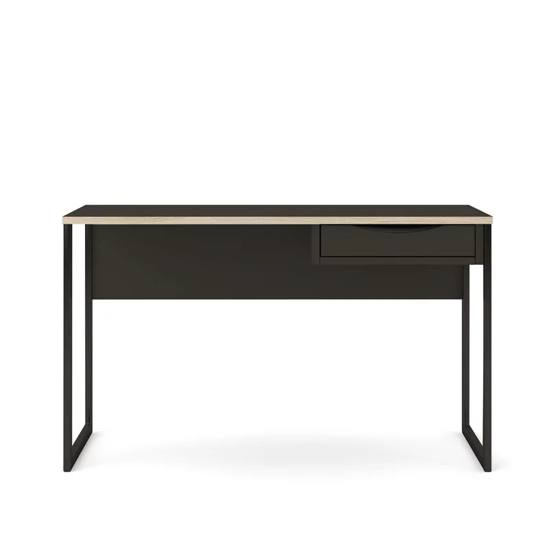 1 Drawer Desk in Black Matte and Oak O458