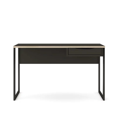 1 Drawer Desk in Black Matte and Oak O458