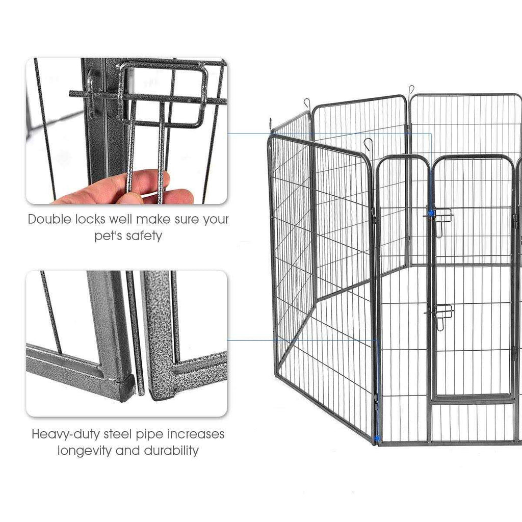 16/8 Panel Dog Playpen with Door G3401