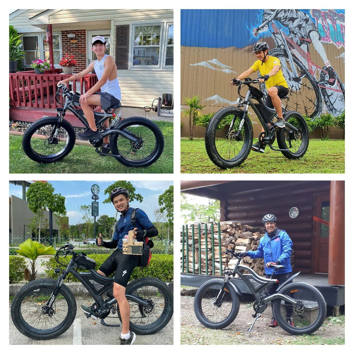 750W 48V 15Ah Fat Tire Electric Mountain Bike S840